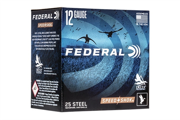 Picture of Federal Speed-Shok Waterfowl Shotshell 12 Ga, 3 In, No. 1, 1-1/8 Oz, 4.56 Dr, 1550 Fps, 25 Rnd Per Box