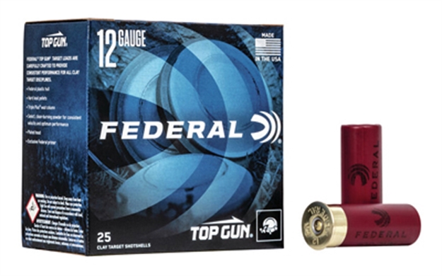 Picture of Federal Top Gun Target Shotshell 12 Ga, 2-3/4 In, No. 8, 1-1/8Oz, 2.97 Dr, 1200 Fps, 25 Rnd Per Box TG128 029465019372