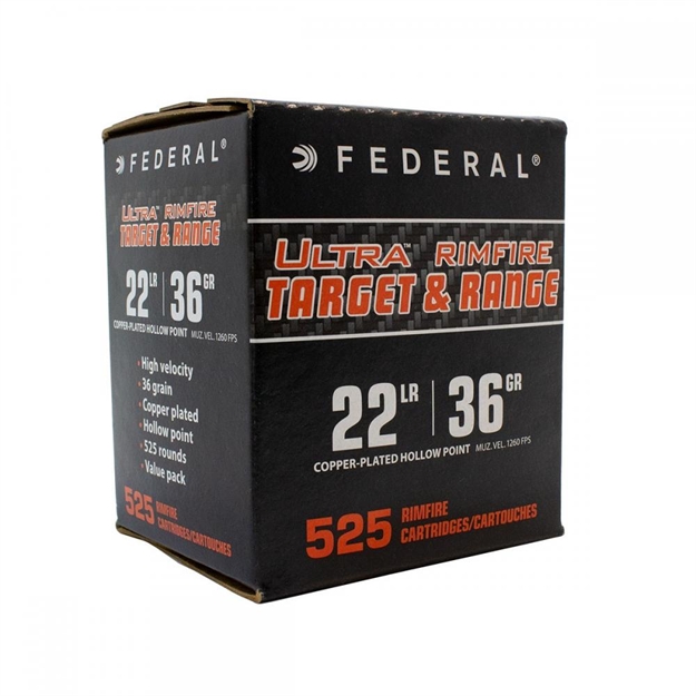 Picture of Federal Ultra Rimfire 22Lr 525 Rounds 36Gr