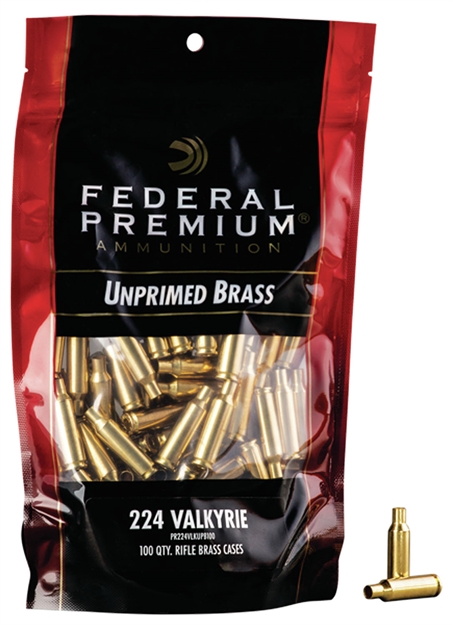 Picture of Federal Gold Medal 224 Valkyrie Unprimed Bagged Brass 100 Each