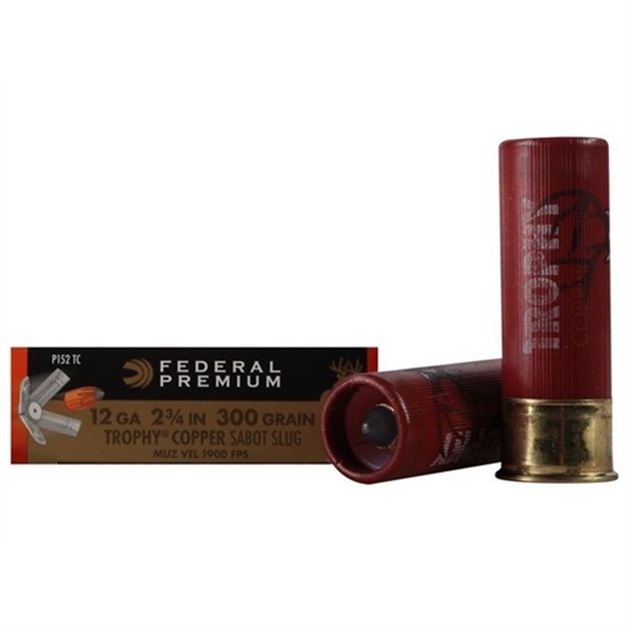 Picture of Federal Vital-Shok Trophy Sabot Slugs 12 Ga, 2-3/4 In, 11/16Oz, 1900 Fps, 5 Rnd Per Box 029465029241 -