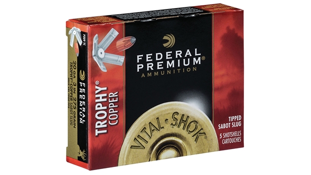 Picture of Federal Vital-Shok Trophy Sabot Slugs 20 Ga, 3 In, 5/8Oz, 1900 Fps, 5 Rnd Per Box 029465029265 -
