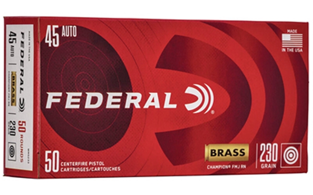Picture of Federal Wm5233 Champion Training 45Acp 230Gr Full Metal Jacket 50 Per Box/20 Case 029465062965
