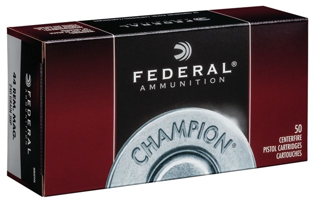 Picture of Federal Wmae44a   44 Rem Mag 240 GR Jacketed Hollow Point (Jhp) 50 Bx/ 8 CS