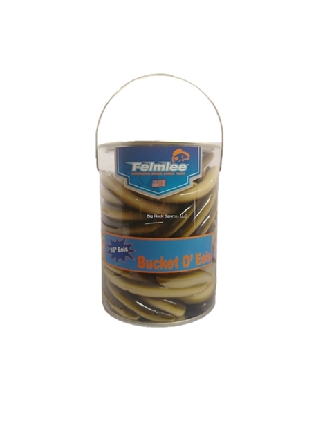 Picture of Felmlee 16" Unrigged Eels IN Reusable Bucket. 30-Pack