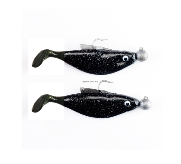 Picture of Felmlee Black Glitter Shad 5" Pack OF 2