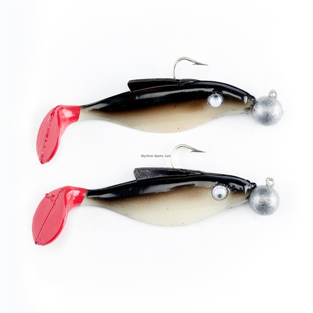 Picture of Felmlee Black/White Shad W/ Red Tail. 3" Pack OF 2