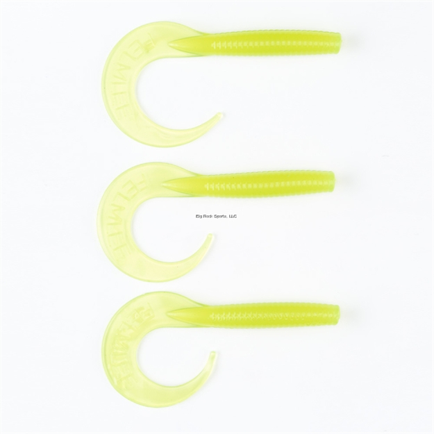 Picture of Felmlee Curley's Curltails With Attractant (Chartruse) Pack OF 3