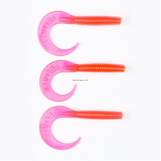 Picture of Felmlee Curley's Curltails With Attractant (Pink) Pack OF 3
