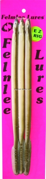 Picture of Felmlee Unrigged Eel, 11", Natural, 3/Card