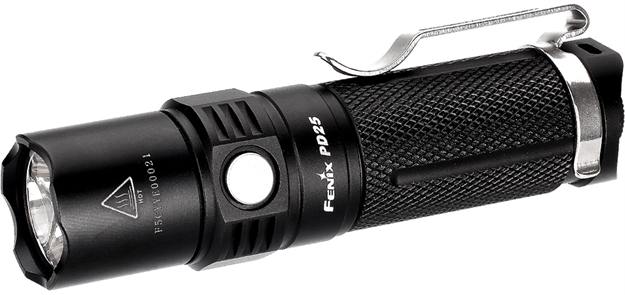 Picture of Fenix Wholesale Fx-Pd25 Pd25  400/150/50/5 Lumens Cree Led Aluminum Black Hardcoat Anodized