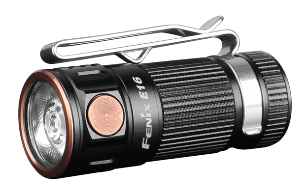 Picture of Fenix Wholesale Fx-E16 E16  700/150/30/3 Lumens Black Aluminum Rechargeable OR Cr123a