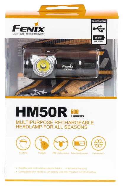 Picture of Fenix Wholesale Fx-Hm50r Hm50r Multipurpose 500/130/30/4 Lumens