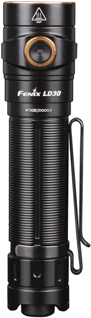 Picture of Fenix Wholesale Fx-Ld30b Ld30  1600/800/350/150/30 Lumens Aluminum Black Lithium-Ion Rechargeable OR 2 Cr123a