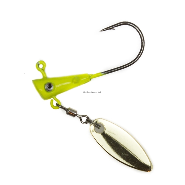 Picture of Fin Commander Fin Spin Jig Head, 2Pc Pack, 1/16 Oz., Chartreuse