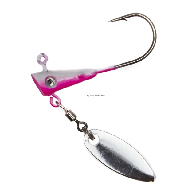 Picture of Fin Commander Fin Spin Jig Head, 2Pc Pack, 1/16 Oz., White/Pink