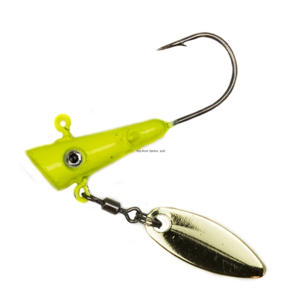 Picture of Fin Commander Fin Spin Jig Head, 2Pc Pack, 1/8 Oz., Chartreuse