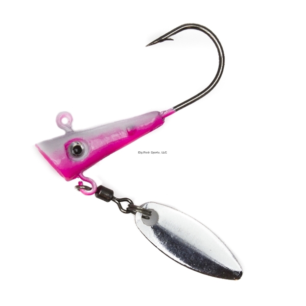 Picture of Fin Commander Fin Spin Jig Head, 2Pc Pack, 1/8 Oz., White/Pink