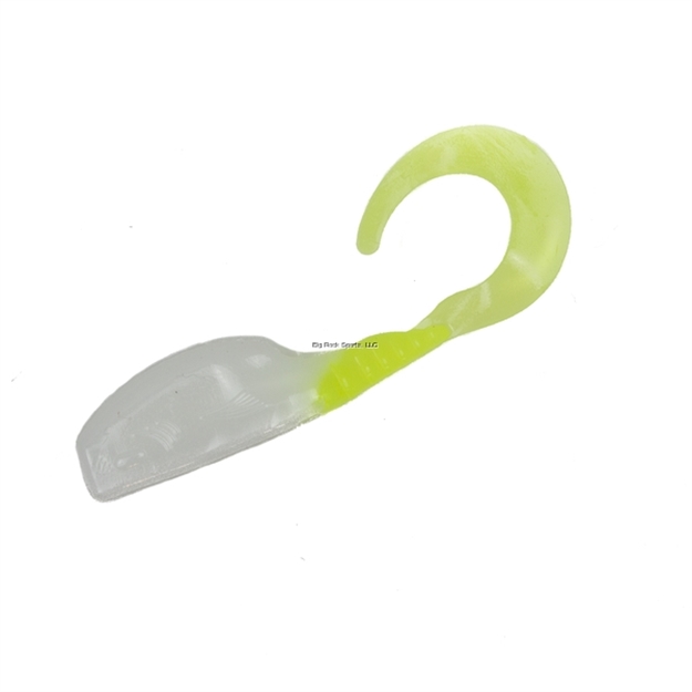 Picture of Fin Commander Slab Curly 12Pc Pack, White/Chartreuse