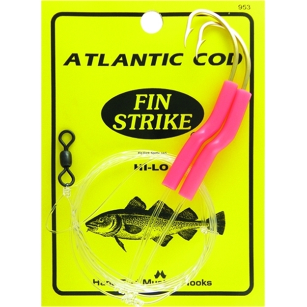 Picture of Fin Strike Atlantic Cod Rigs Beak Gold W/Red Tubes 2Pk