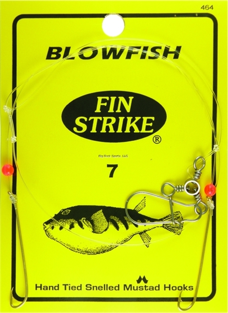 Picture of Fin Strike Blowfish Rigs W/Red Beads Gld 2Pk Beak Long Shank