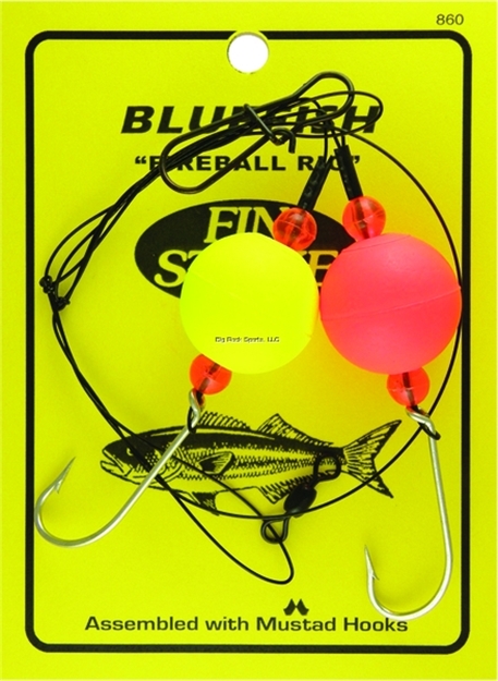 Picture of Fin Strike Bluefish Rigs Fireball Hi-Lo Wire 2-Hooks & 2-Ball Floats