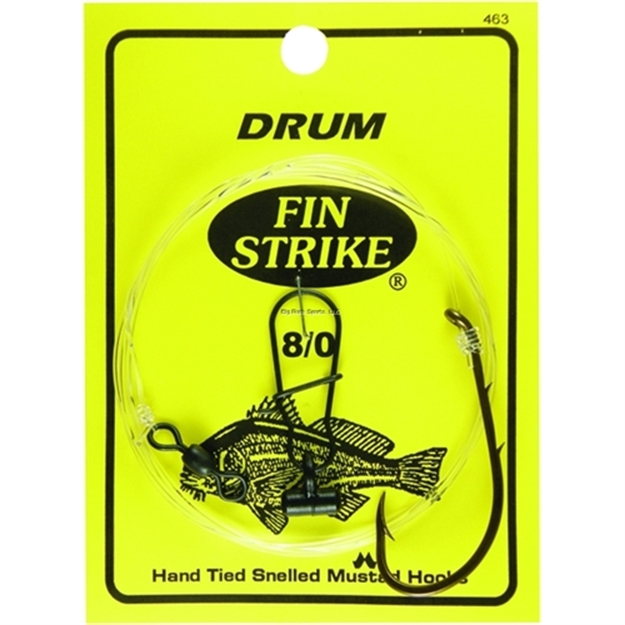 Picture of Fin Strike Drum Rigs Brnz #8/0 Hook Swivel W/Sinker Slide Baitholder