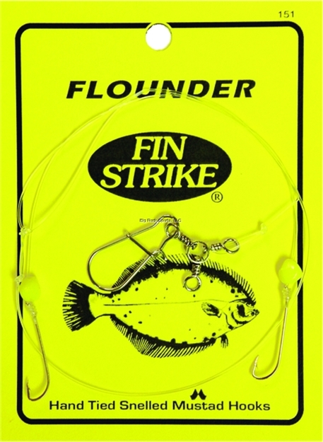 Picture of Fin Strike Flounder Rigs W/Snelled Hooks W/Corn Beads Sz8 2Pk Gold Beak