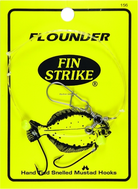 Picture of Fin Strike Flounder Rigs W/Snelled Hooks W/Corn Beads Sz9 2Pk Chestertown Short Shank