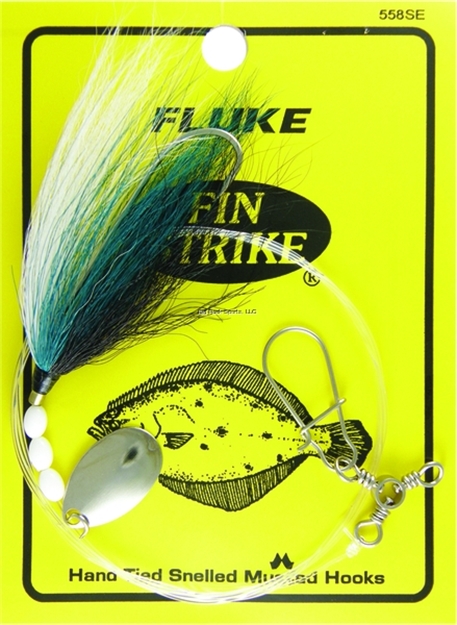 Picture of Fin Strike Fluke Rigs Beak Sand Eel Bucktail Long Shank Spinner W/Sinker Snap