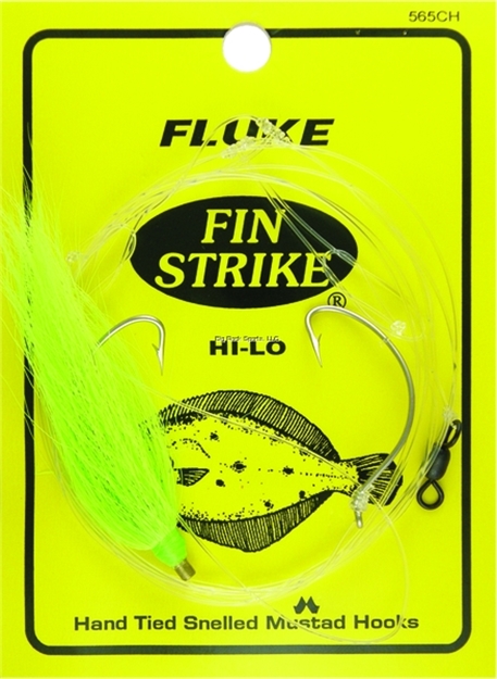 Picture of Fin Strike Fluke Rigs Wide Gap Cht Hi-Lo 1Pk W/Bucktail Teaser