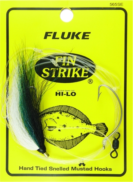 Picture of Fin Strike Fluke Rigs Wide Gap Sand Eel Hi-Lo 1Pk W/Bucktail Teaser