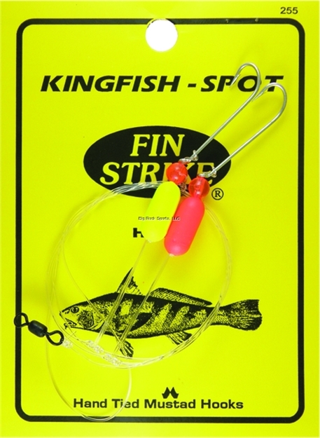 Picture of Fin Strike Kingfish, Spot Rigs Hi-Lo W/Red Beads, 2 Floats & Swivel 2Pk Pacific Bass