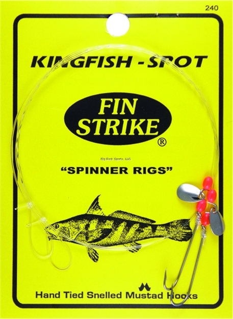 Picture of Fin Strike Kingfish, Spot Spinner Rig W/Red Bead & Spinner Blades Nic 2Pk Beak Hooks