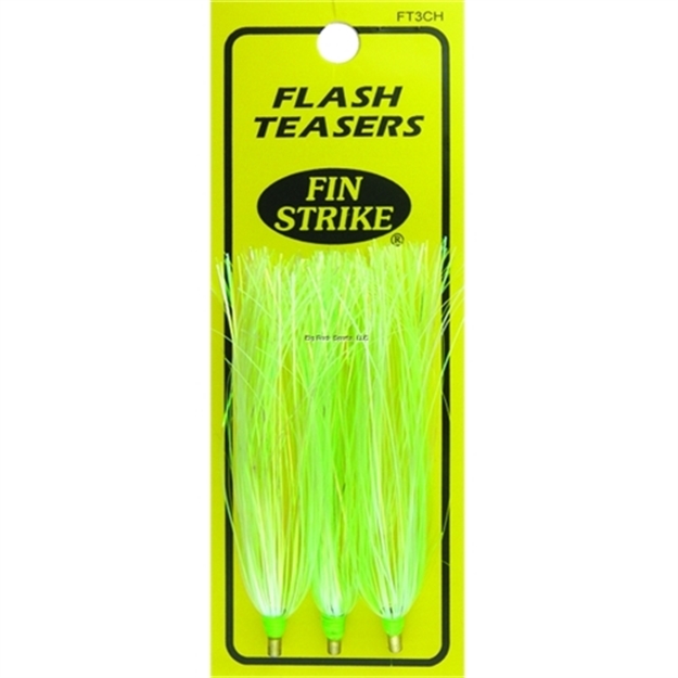 Picture of Fin Strike Mylar Flash Teaser, 3", Chartreuse, 3/Pack