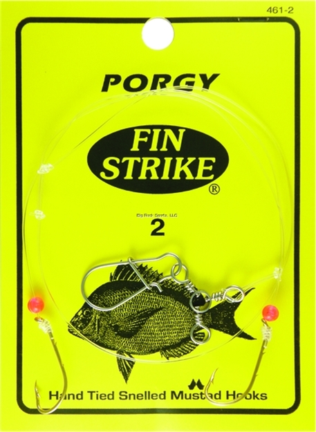 Picture of Fin Strike Porgy Rigs W/Red Beads Gld #2 2Pk Baitholder