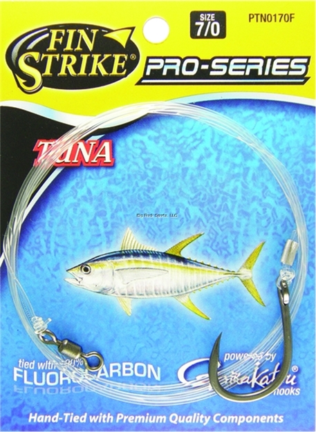 Picture of Fin Strike Pro Series Tuna Rig Livebait HK & Fluoro Blk Hvy-Dty W/Spro Powerswivel Sz7/0