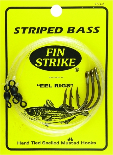 Picture of Fin Strike Striped Bass Rigs Special Live Eel W/Swivels 3Pk