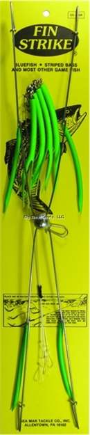 Picture of Fin Strike Umbrella Rigs Flo. Grn 20" 4 Arm Frame W/4 Tube Hooks & Leaders Plus 4 Teasers
