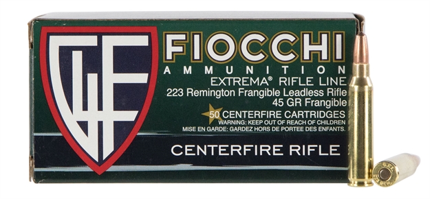 Picture of  Fiocchi 223Frang Extrema  223Rem 45Gr Lead Free Frangible 50 Per Box/20 Case
