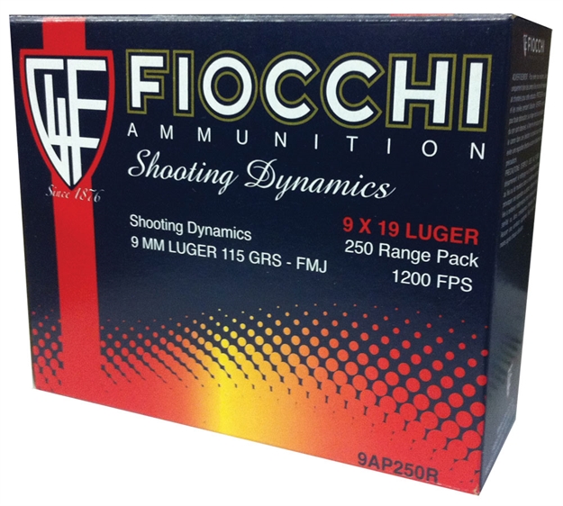 Picture of Fio 9Mm 115Gr Fmj 250Ct