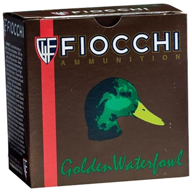Picture of  Fiocchi 123Sgwbb Golden Waterfowl  12Gauge 3" 1 1/4Oz Bbshot 25 Per Box/10 Case 762344705781