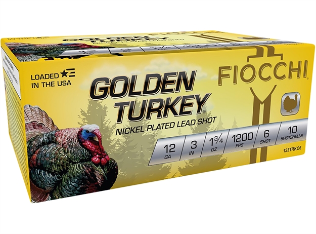 Picture of  Fiocchi 123Trkc6 Golden Turkey  12Gauge 3" 1 3/4Oz 6Shot 10 Per Box/10 Case