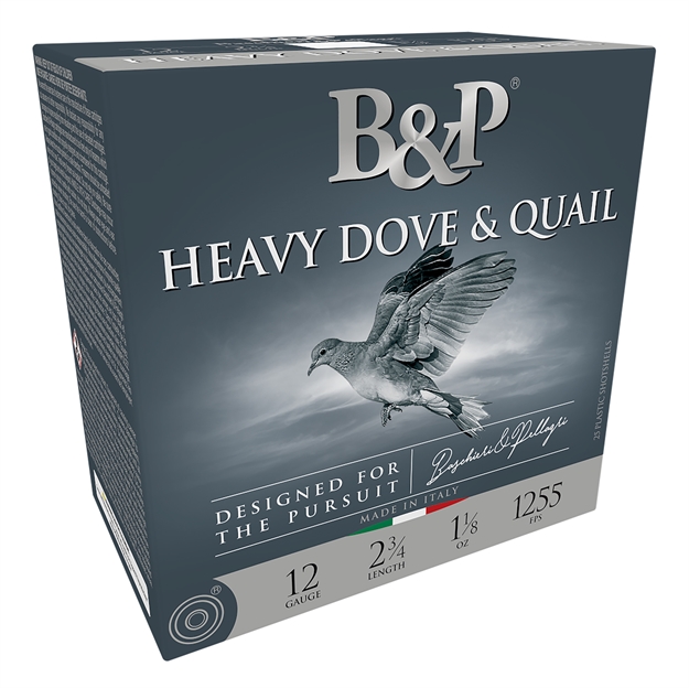 Picture of  B&P 12B18d6 Heavy Dove & Quail  12Gauge 2.75" 1 1/8Oz 6Shot 25 Per Box/10 Case