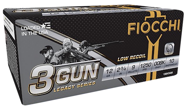 Picture of  Fiocchi 12Bk3g00 3-Gun Match Legacy Series 12Gauge 2.75" 9Pellets 00Buck Shot 10 Per Box/25 Case