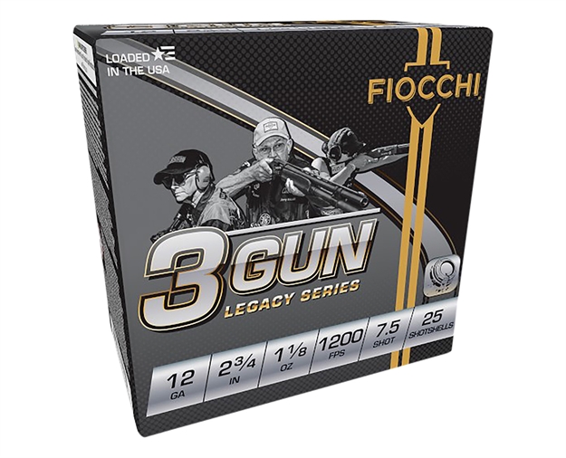 Picture of  Fiocchi 12Dh3g75 3-Gun Match Legacy Series 12Gauge 2.75" 1 1/8Oz 7.5Shot 25 Per Box/10 Case