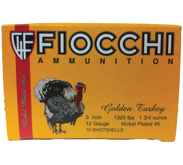Picture of Fiocchi Golden Turkey 12Ga 3" 1-3/4Oz #6 10Rd 10Bx/Cs 123TRKC6