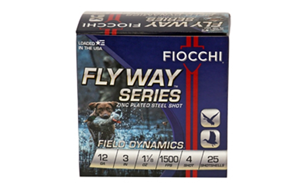 Picture of Fiocchi Shotshell 12 Ga, 3 In, No. 4, 1-1/8Oz, Max Dr, 1500 Fps, 25 Rnd Per Box 123ST4 762344702209