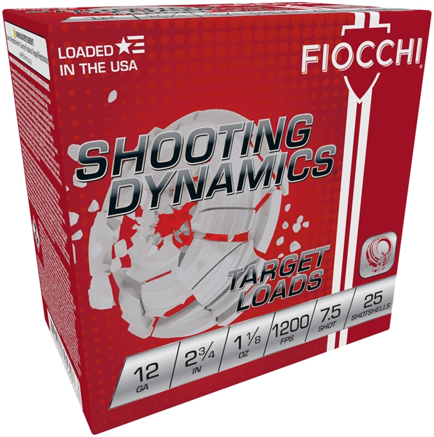 Picture of Fiocchi Shooting Dynamics 12 Ga, 2.75", 1-1/8 Oz, #7.5, 1200 Fps 12SD18H7 762344705606