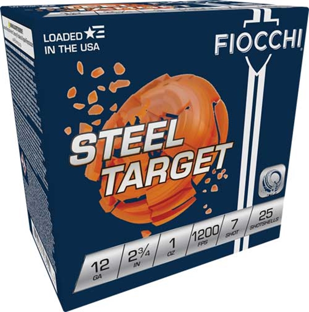 Picture of  Fiocchi 12Slr7 Steel Target  12Gauge 2.75" 1Oz 7Shot 25 Per Box/10 Case